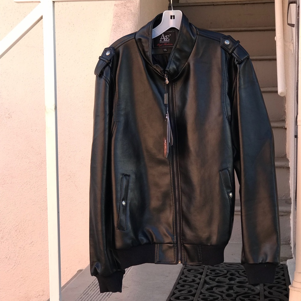 Sigillo Di Garanzia men’s faux leather  jacket
